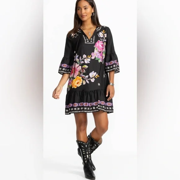 JOHNNY WAS HAILEE MINI DRESS     COLOR: Western Kasumi - Picture 3 of 11